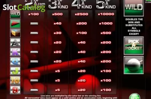 Скрин2. Ronnie O'Sullivan слот