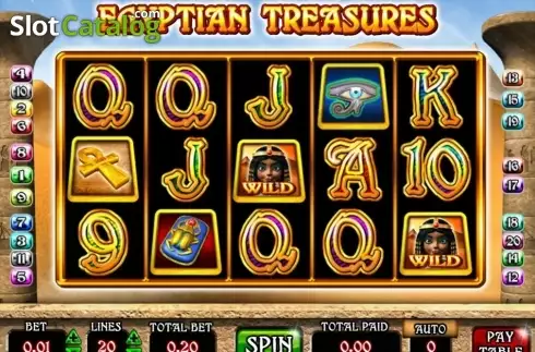 Скрин5. Egyptian Treasures (Mazooma) слот