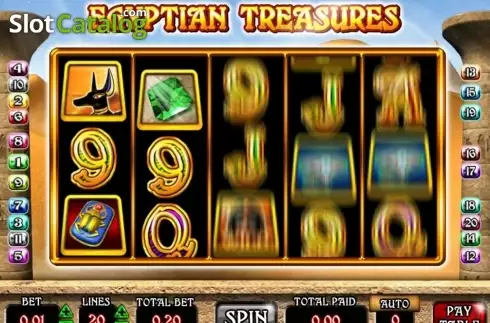 Скрин6. Egyptian Treasures (Mazooma) слот