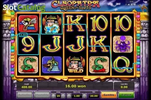Скрин3. Cleopatra Queen of Slots (Mazooma) слот