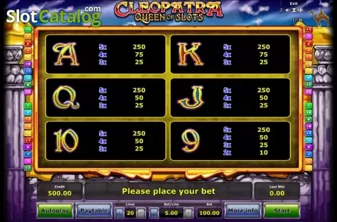 Скрин7. Cleopatra Queen of Slots (Mazooma) слот