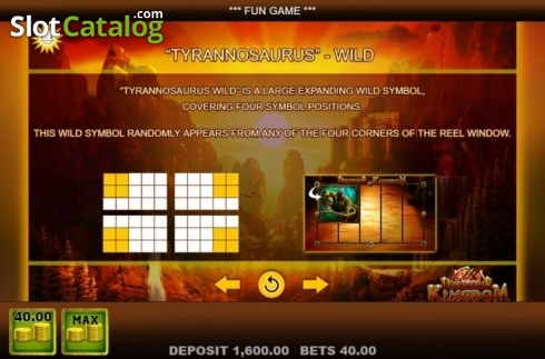 Скрин9. Dinosaur Kingdom слот