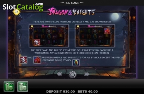Скрин7. Dragon and Knights слот