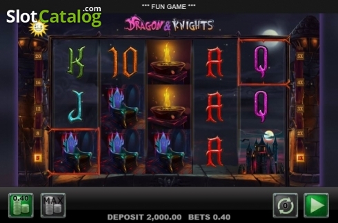 Скрин2. Dragon and Knights слот