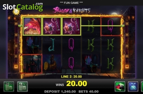 Скрин3. Dragon and Knights слот