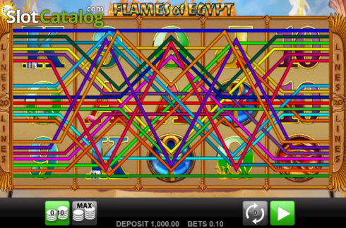 Скрин2. Flames Of Egypt слот