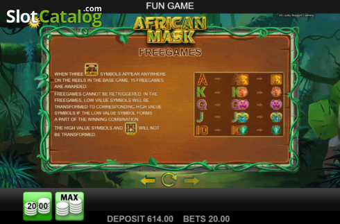 Скрин9. African Mask слот
