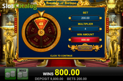 Скрин3. Fountain of Fortune (Merkur) слот