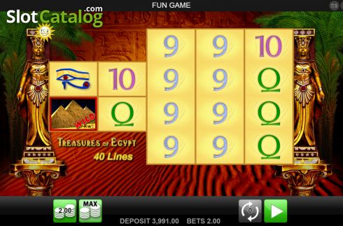 Скрин2. Treasures of Egypt (Merkur) слот