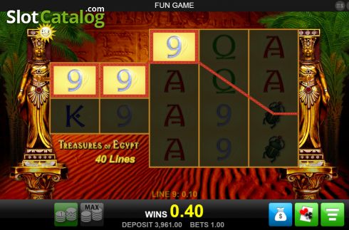 Скрин4. Treasures of Egypt (Merkur) слот