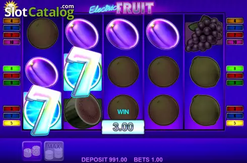 Скрин3. Electric Fruit слот