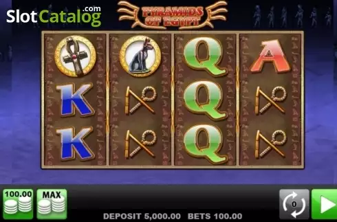 Скрин2. Pyramids of Egypt слот