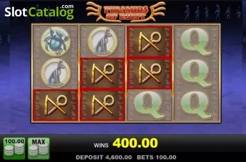 Скрин3. Pyramids of Egypt слот