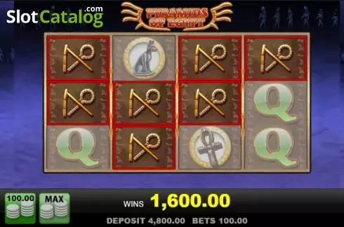 Скрин5. Pyramids of Egypt слот
