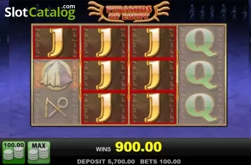 Скрин4. Pyramids of Egypt слот
