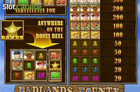 Скрин2. Badlands Bounty слот