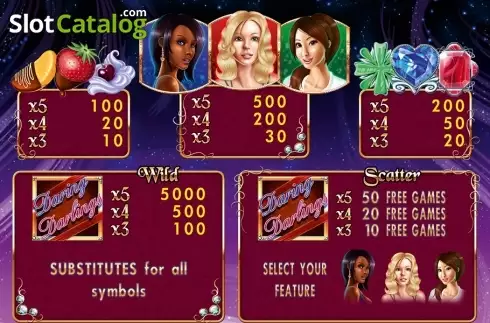 Скрин3. Daring Darlings HD слот