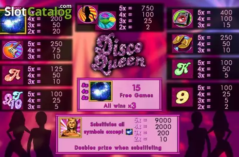 Скрин2. Disco Queen слот
