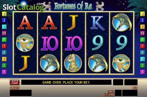 Скрин3. Fortunes of Ra (Merkur) слот