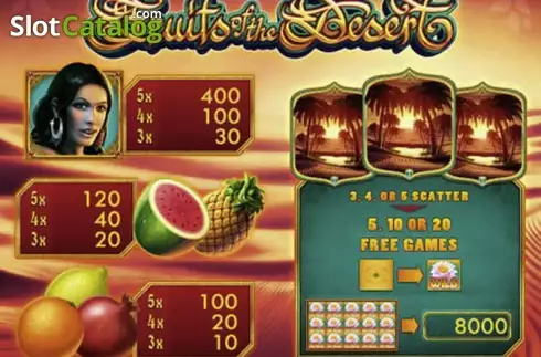 Скрин2. Fruits of the Desert слот