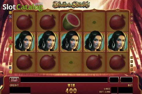 Скрин5. Fruits of the Desert слот