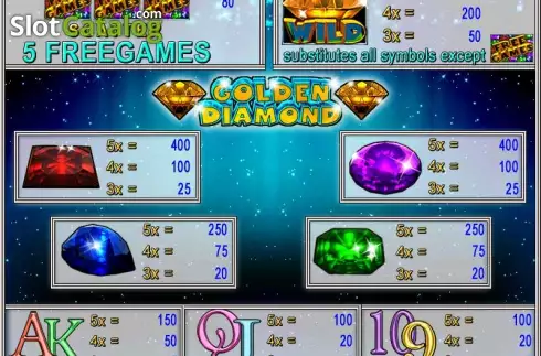 Скрин2. Golden Diamond слот