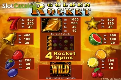 Скрин4. Golden Rocket HD слот