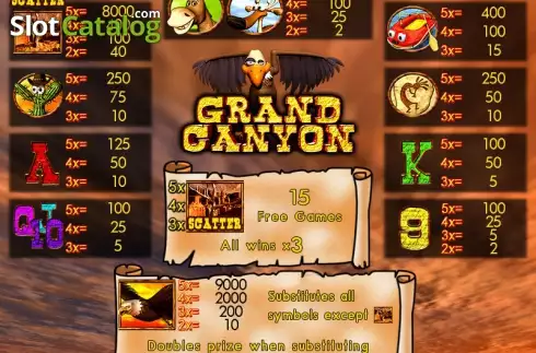 Скрин2. Grand Canyon слот