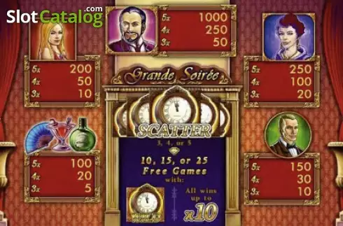 Скрин2. Grande Soiree слот