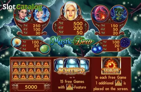 Скрин2. Mystic Dew слот
