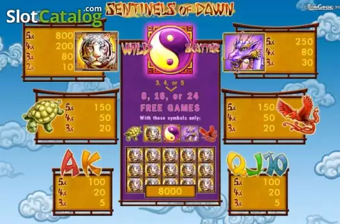 Скрин2. Sentinels of Dawn слот