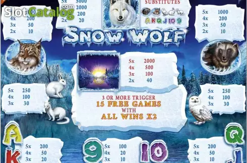 Скрин2. Snow Wolf слот