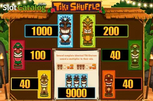 Скрин2. Tiki Shuffle слот