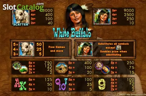 Скрин2. White Buffalo (Merkur) слот