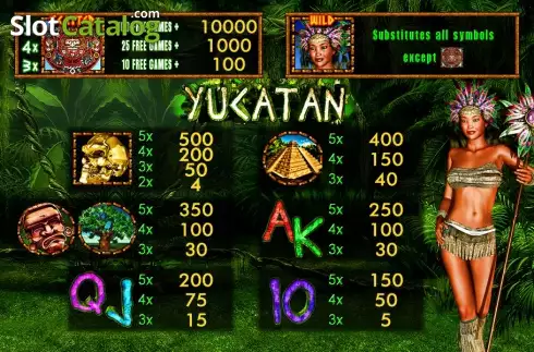 Скрин2. Yucatan слот