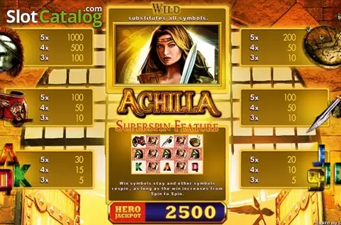 Скрин2. Achilla слот