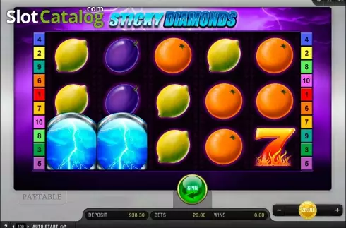 Скрин3. Sticky Diamonds слот
