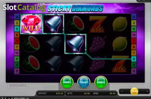 Скрин4. Sticky Diamonds слот