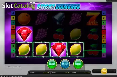 Скрин5. Sticky Diamonds слот