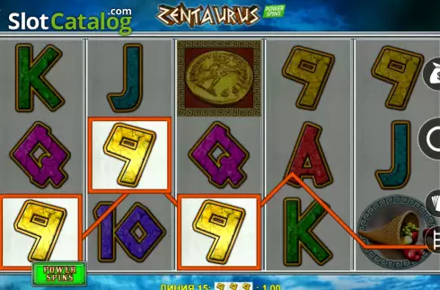 Скрин3. Zentaurus Power Spins слот