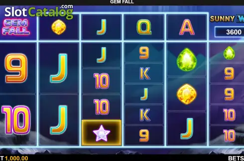 Скрин2. Gem Fall слот