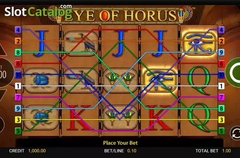 Скрин2. Eye of Horus (Reel Time Gaming) слот