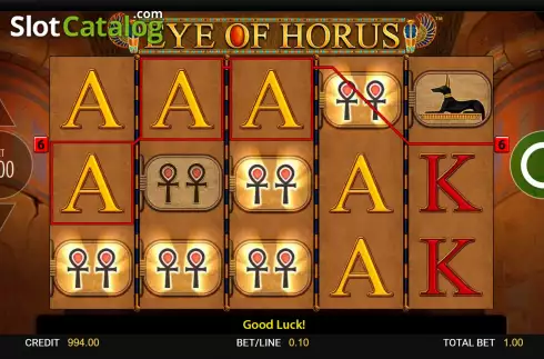 Скрин3. Eye of Horus (Reel Time Gaming) слот