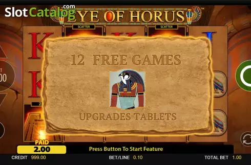Скрин5. Eye of Horus (Reel Time Gaming) слот