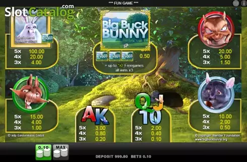 Скрин7. Big Buck Bunny слот