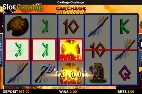 Скрин3. Carthage Challenge слот