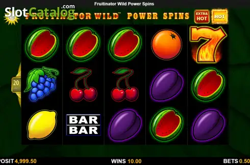 Скрин2. Fruitinator Wild Power Spins слот