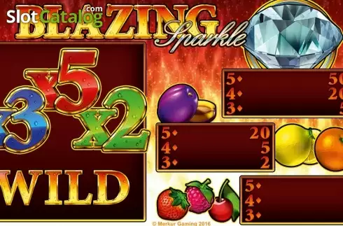 Скрин2. Blazing Sparkle слот