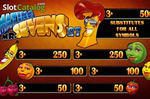 Скрин4. Amazing Mr. Sevens HD слот