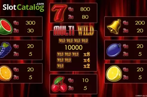 Скрин4. Multi Wild Red HD слот